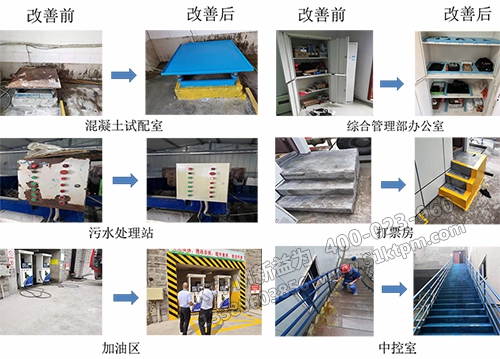 第三天六個樣板區改善對比圖 第三天六個樣板區改善對比圖